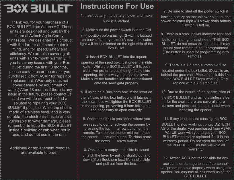 BOX BULLET